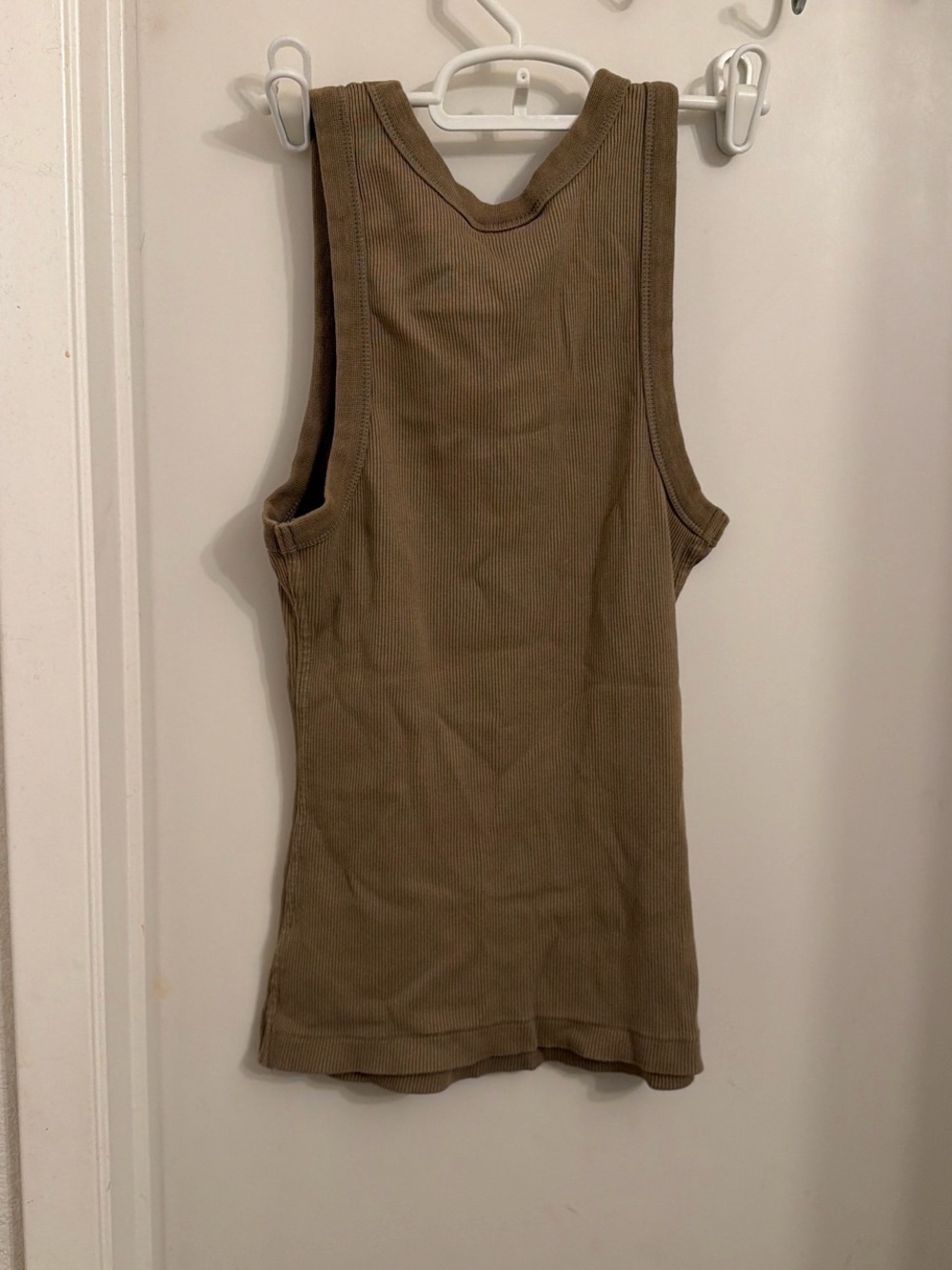 Universal Thread Olive Ribbed Tank - Picture 3 of 8